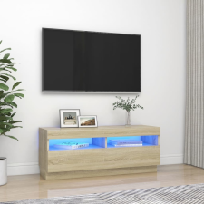 vidaXL sonoma tölgyszínű TV-szekrény LED-lámpákkal 100 x 35 x 40 cm bútor