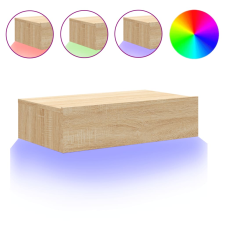 vidaXL sonoma tölgyszínű TV-szekrény LED-lámpákkal 60x35x15,5 cm (842890) bútor