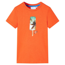 vidaXL Sötét narancssárga gyerekpóló 116 gyerek póló