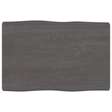 vidaXL sötétbarna kezelt tömör asztallap 60x40x(2-4) cm (363996) bútor