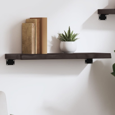 vidaXL sötétbarna kezelt tömör tölgyfa fali polc 60x20x4 cm bútor