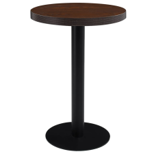 vidaXL sötétbarna MDF bisztróasztal 60 cm bútor