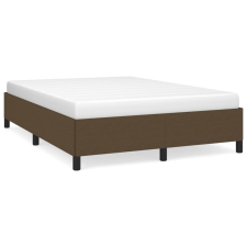 vidaXL sötétbarna szövet ágykeret 140 x 190 cm (347061) ágy és ágykellék