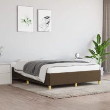 vidaXL Sötétbarna szövet ágykeret 140 x 200 cm ágy és ágykellék