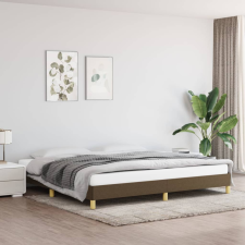 vidaXL sötétbarna szövet ágykeret 200x200 cm ágy és ágykellék