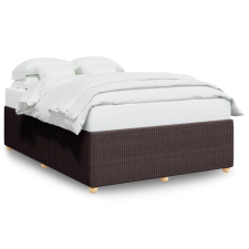 vidaXL sötétbarna szövet ágykeret matrac nélkül 140 x 190 cm (3284938) ágy és ágykellék