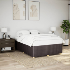 vidaXL sötétbarna szövet ágykeret matrac nélkül 140 x 200 cm ágy és ágykellék