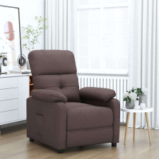 vidaXL sötétbarna szövet dönthető fotel bútor