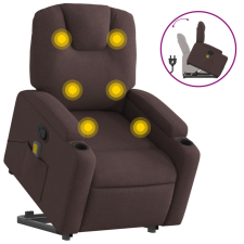 vidaXL sötétbarna szövet dönthető masszázs- és állófotel (3204385) masszázsfotel