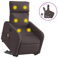 vidaXL sötétbarna szövet dönthető masszázs- és állófotel (3206713) masszázsfotel