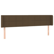 vidaXL sötétbarna szövet fejtámla 163x16x78/88 cm (3118777) ágy és ágykellék