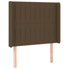 vidaXL sötétbarna szövet fejtámla szárnyakkal 103x16x118/128 cm (3119811) ágy és ágykellék