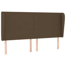 vidaXL sötétbarna szövet fejtámla szárnyakkal 183x23x118/128 cm (3117693) ágy és ágykellék