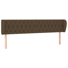 vidaXL sötétbarna szövet fejtámla szárnyakkal 203x23x78/88 cm (3117505) ágy és ágykellék