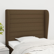 vidaXL sötétbarna szövet fejtámla szárnyakkal 83 x 23 x 118/128 cm ágy és ágykellék