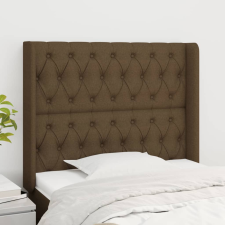 vidaXL sötétbarna szövet fejtámla szárnyakkal 93x16x118/128 cm ágy és ágykellék