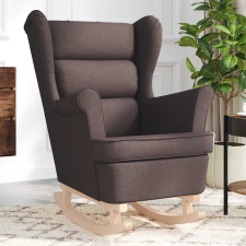 vidaXL sötétbarna szövet hintaszék 74 x 90 x 102 cm bútor