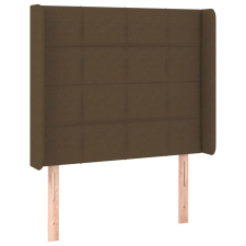 vidaXL sötétbarna szövet LED-es fejtámla 103x16x118/128 cm (3124041) ágy és ágykellék