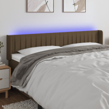 vidaXL sötétbarna szövet LED-es fejtámla 183 x 16 x 78/88 cm ágy és ágykellék
