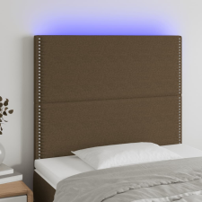vidaXL sötétbarna szövet LED-es fejtámla 80x5x118/128 cm ágy és ágykellék