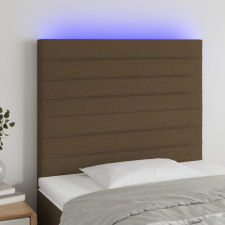 vidaXL sötétbarna szövet LED-es fejtámla 90x5x118/128 cm ágy és ágykellék