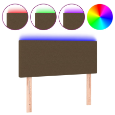 vidaXL sötétbarna szövet LED-es fejtámla 90x5x78/88 cm (3121317) ágy és ágykellék