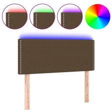 vidaXL sötétbarna szövet LED-es fejtámla 90x5x78/88 cm (3121457) ágy és ágykellék