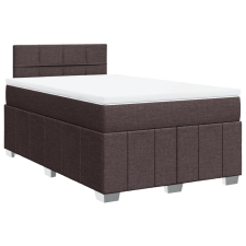 vidaXL sötétbarna szövet rugós ágy matraccal 120 x 200 cm (3287038) ágy és ágykellék