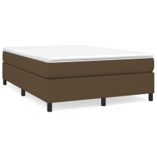 vidaXL sötétbarna szövet rugós ágy matraccal 140 x 190 cm (3144418) ágy és ágykellék
