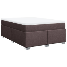 vidaXL sötétbarna szövet rugós ágy matraccal 140 x 200 cm (3285140) ágy és ágykellék