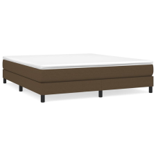 vidaXL sötétbarna szövet rugós ágy matraccal 180 x 200 cm (3144096) ágy és ágykellék