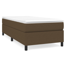 vidaXL sötétbarna szövet rugós ágy matraccal 90 x 200 cm (3144394) ágy és ágykellék