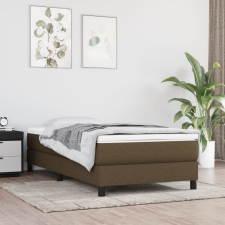 vidaXL sötétbarna szövet rugós ágykeret 100 x 200 cm ágy és ágykellék