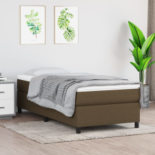 vidaXL sötétbarna szövet rugós ágykeret 90x190 cm ágy és ágykellék