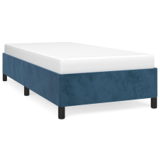 vidaXL sötétkék bársony ágykeret 100x200 cm (347310) ágy és ágykellék