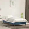 vidaXL Sötétkék bársony ágykeret 90x200 cm
