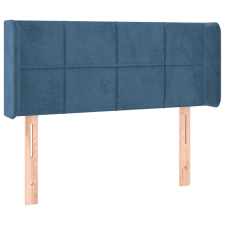 vidaXL sötétkék bársony fejtámla 83x16x78/88 cm ágy és ágykellék