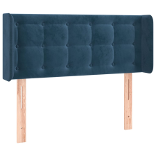 vidaXL sötétkék bársony fejtámla szárnyakkal 93x16x78/88 cm (3119242) ágy és ágykellék