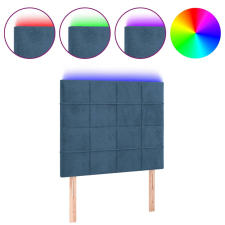 vidaXL sötétkék bársony LED-es fejtámla 80x5x118/128 cm (3122458) ágy és ágykellék