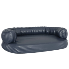 vidaXL sötétkék ergonomikus műbőr kutyaágy 88 x 65 cm (171315) szállítóbox, fekhely kutyáknak