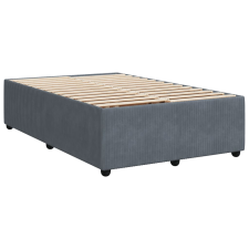 vidaXL sötétszürke bársony ágykeret 120 x 190 cm (3284995) ágy és ágykellék