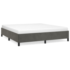 vidaXL sötétszürke bársony ágykeret 160x200 cm (347331) ágy és ágykellék