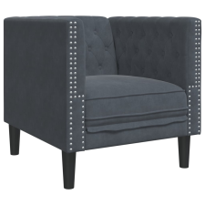 vidaXL sötétszürke bársony Chesterfield kanapé (372674) bútor