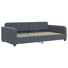 vidaXL sötétszürke bársony kanapéágy keret 100 x 200 cm (354066) ágy és ágykellék