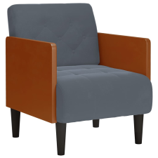 vidaXL sötétszürke bársony kanapészék karfás szék 55 cm (4100596) bútor