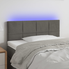 vidaXL sötétszürke bársony LED-es fejtámla 90x5x78/88 cm ágy és ágykellék