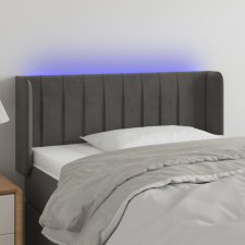 vidaXL sötétszürke bársony LED-es fejtámla 93 x 16 x 78/88 cm ágy és ágykellék