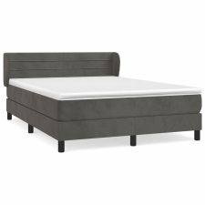 vidaXL sötétszürke bársony rugós ágy matraccal 180x200 cm (3127566) ágy és ágykellék