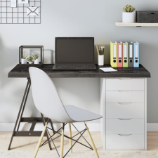 vidaXL sötétszürke kezelt tömör tölgyfa asztallap 120x40x4 cm bútor