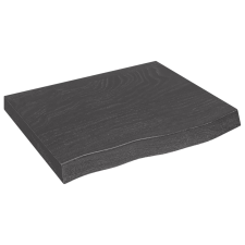 vidaXL sötétszürke kezelt tömör tölgyfa asztallap 60x50x6 cm (3156412) bútor